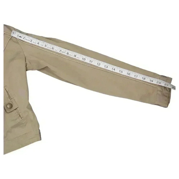 Vintage Retro Lipstick Beige Nude Moto Biker Warm Cotton Jacket Size Small - Picture 9 of 11